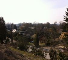 Vue depuis de le haut du RDC sur le village