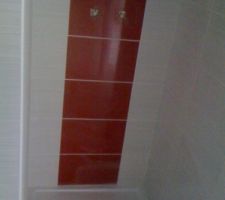 Faïence de la douche des filles