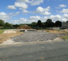 La future maison vue de la route