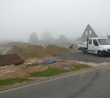 Brouillard, fait pas chaud pour une fin Juillet, Brrrr ...