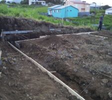 Premier ferraille pour les fondations