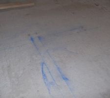 Traçage de l'emplacement des cloisons
