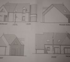 Plans des façades et pignons.