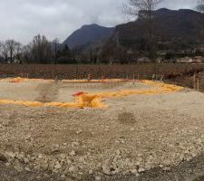 Mise en place d'un film anti-termites