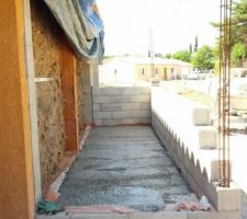 Extension : dalle et murs