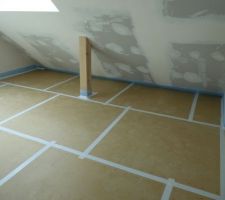 Isolant sol avant pose chauffage