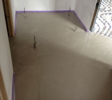 Dalle anhydrite 
Plancher chauffant