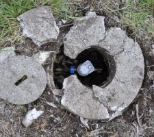 La plaque béton a mal vécu son 20ème anniversaire !
