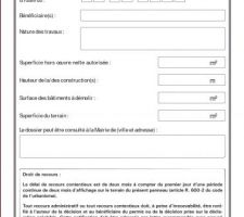 ACCORD DU PERMIS DE CONSTRUIRE 
11/04/13 ET AFFICHAGE EN MAIRIE ET SUR LE TERRAIN