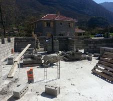 El&eacute;vation des murs sur radier