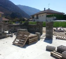 Elevation des murs sur radier