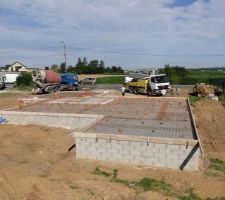 J11 : Coulage de la dalle du RDC