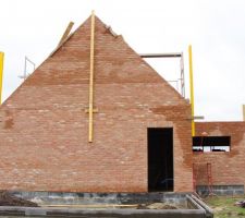 Pignon cot&eacute; garage fini