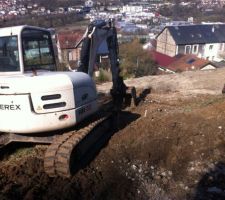 D&eacute;but du terrassement