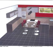 Plan propos&eacute; pour la cuisine