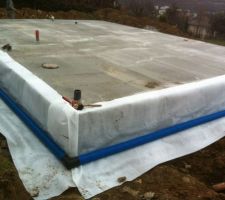 Le drain face nord et ouest.