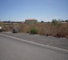 Notre terrain avec un belle vue