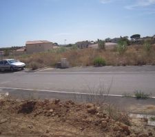 Terrain vue de chez le voisin