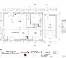 Plan du Rez-de-Chaussée avant Modifications