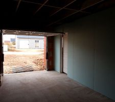 Garage vue vers l'extérieur