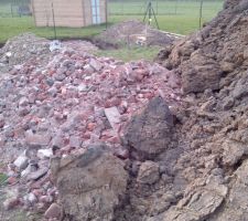 Plus d'espace pour acceder à la dalle de l'abri de jardin