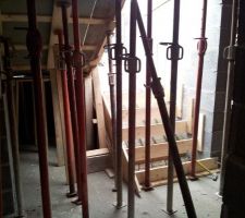 Pr&eacute;paration des escaliers