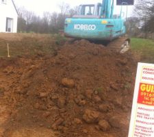 Debut du decaissement, acces chantier