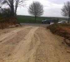 L'acces chantier prend forme!
