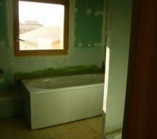 Le sol de la salle de bain se dévoile