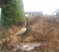 La nouvelle tranchée pour les fourreaux