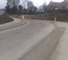 Le lotissements avec nos trottoirs