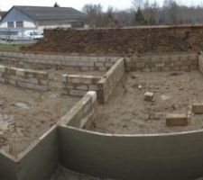 Élévation du vide sanitaire terminé