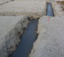 Préparation du radier- mise en place du béton de propreté