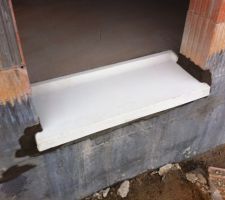 Pose des tablettes et seuils de fen&ecirc;tres