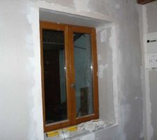 Enduit autour des fenetres fait.