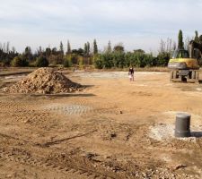 Le terrain que nous avons choisi, avant que le lotissement soit fait!!