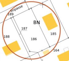 Parcelle 186 du Cadastre