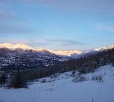 Toujours sur notre terrain, vue de la vallée