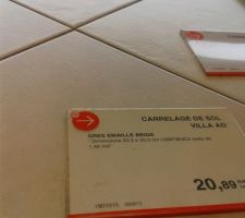 Carrelage cuisine, salon, cellier