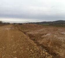 Emplcement de la maison niveau talus