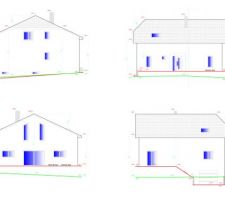 Les plans du projet, permis de construire obtenu en décembre 2012.