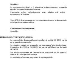 Conclusion deuxième expertise avril 2013