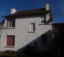 Facade Sud Ouest, coté jardin