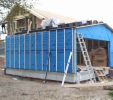 Le garage pret à être couvert