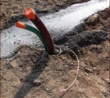 Arrivée des fourreaux EDF FT