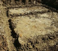 Terrassement des fondations...