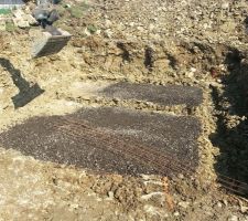 Terrassement des fondations...