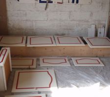Peinture meuble de cuisine, 2nde couche