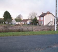 Vue du bas du terrain