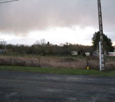 Vue du milieu et du haut du terrain